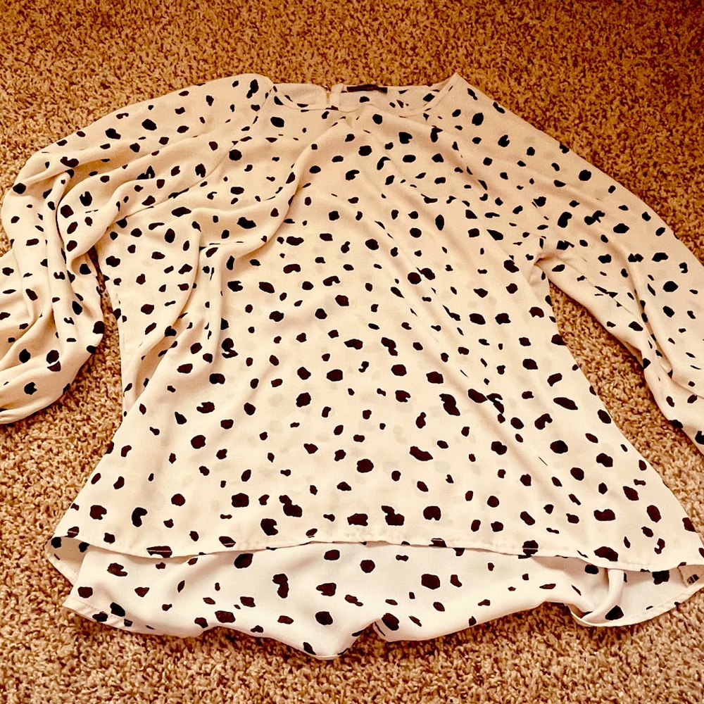 Spotted Blouse!! So cute!
